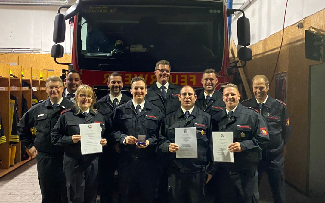 Verleihung Feuerwehr- und Katastrophenschutz Einsatzmedaille NRW